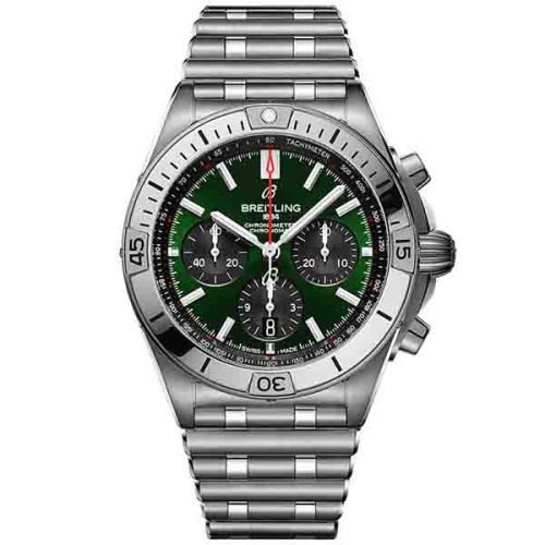 Breitling Chronomat B01 42 Bentley Steel - Green AB01343A1L1A1